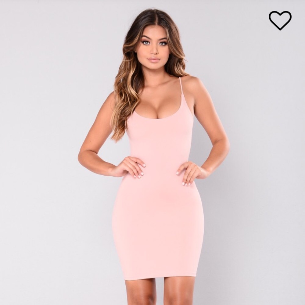 Fashion Nova Jamie Bodycon Dress in Light Pink